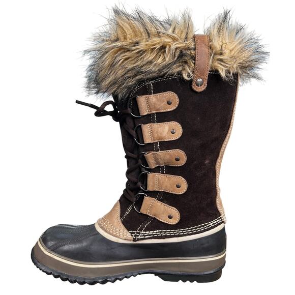 Sorel Women’s Joan Of Arctic Brown Suede Winter Boot Size US 9 - Picture 2 of 10